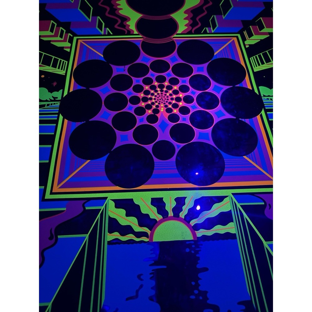 1971 Personality Poster Aquarius #377 Ron Walotsky Mylar Foil Blacklight Poster